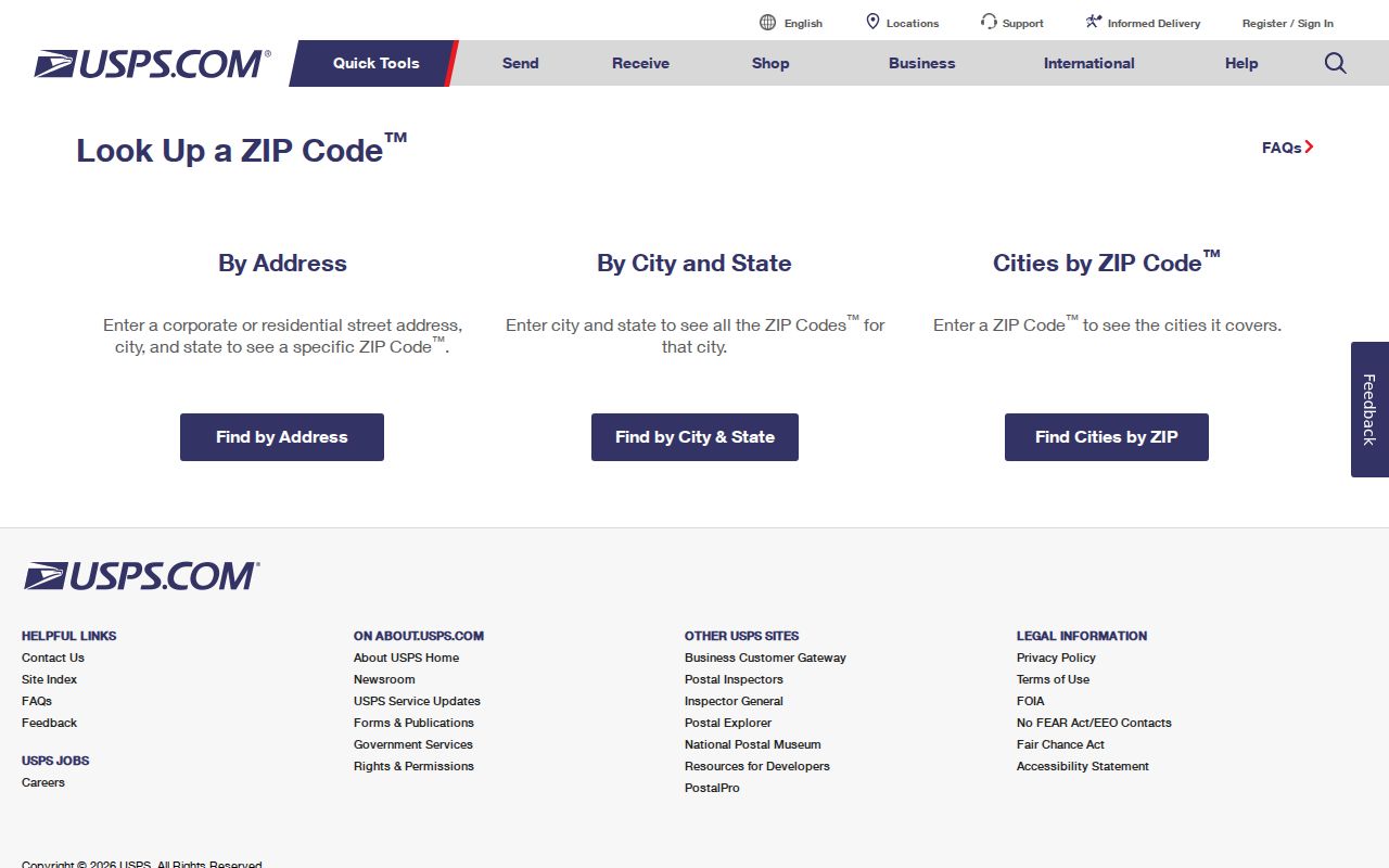 Hampshire County neighbor address verification with the USPS ZIP lookup