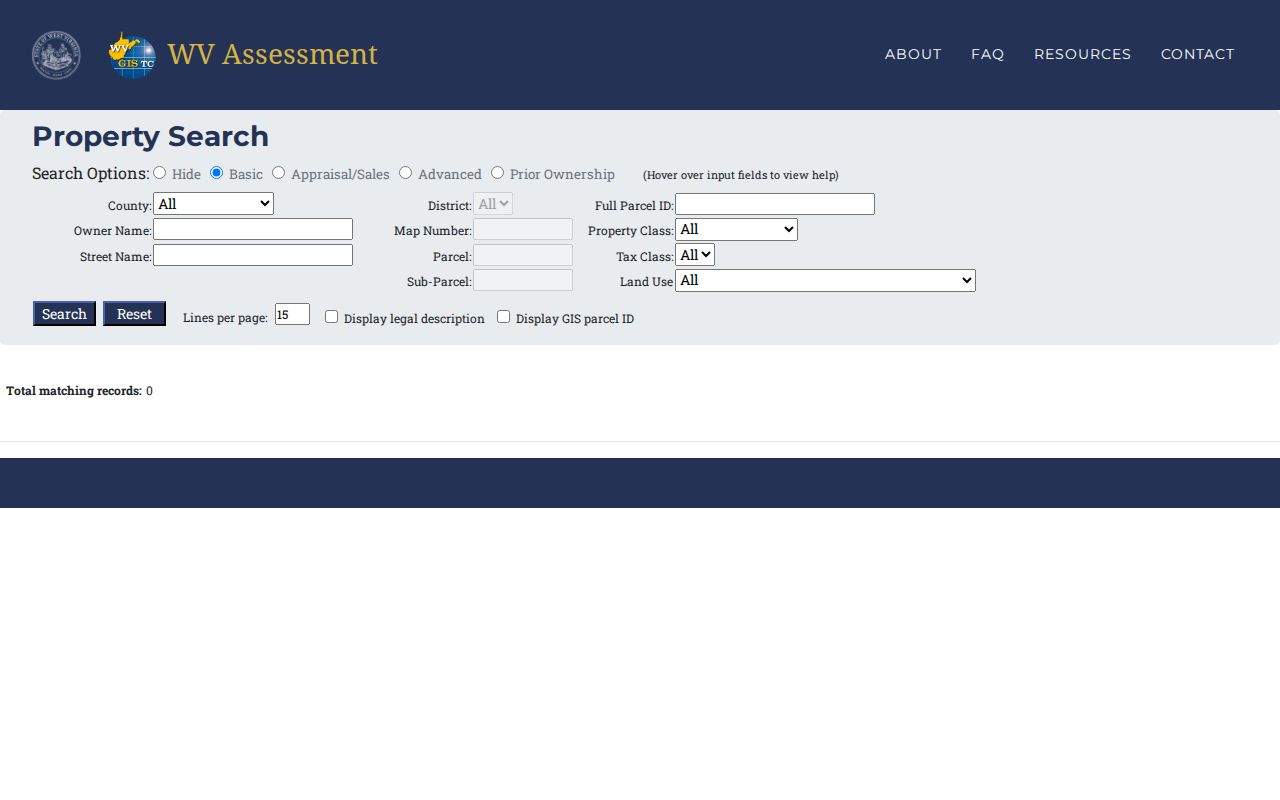 Hampshire County property search by owner, address, map, parcel, sales, and value