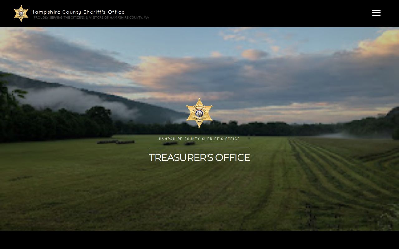 Hampshire County property tax ticket inquiry, payment, discount, and delinquency details